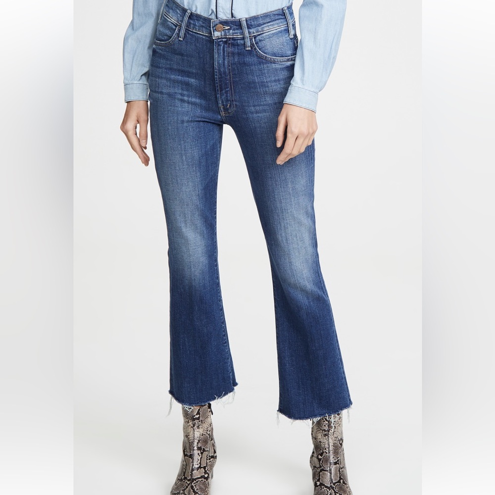 MOTHER The Hustler Ankle Fray Jeans Size 32